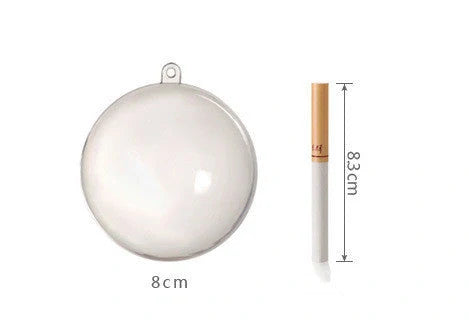 Eco-friendly PS plastic decorative hanging balls for festive and creative decorations