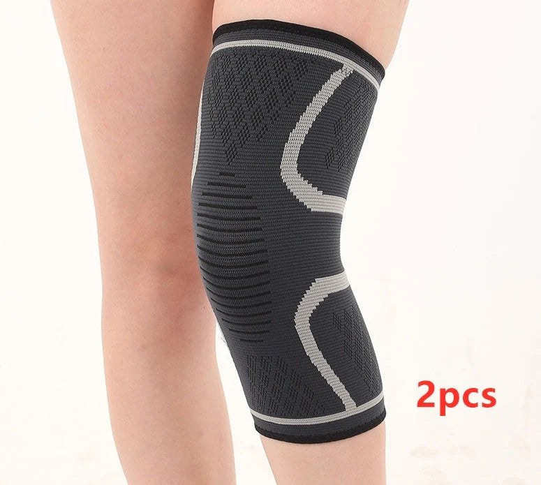 Anti-slip breathable knee support in various colours for joint health