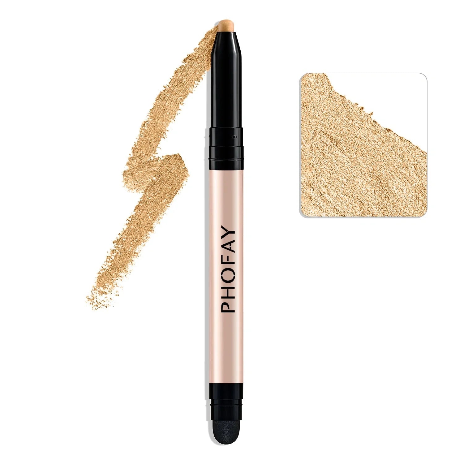 PHOFAY Eyeshadow Stick with built-in smudger in various colors