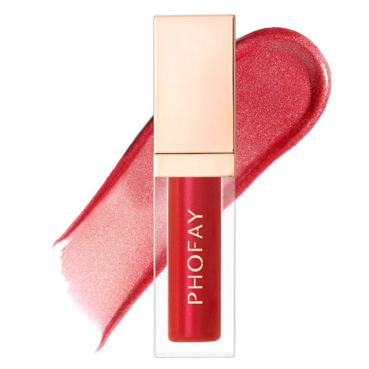 PHOFAY Ultra-Glossy Lip Gloss with high-shine finish in various colors
