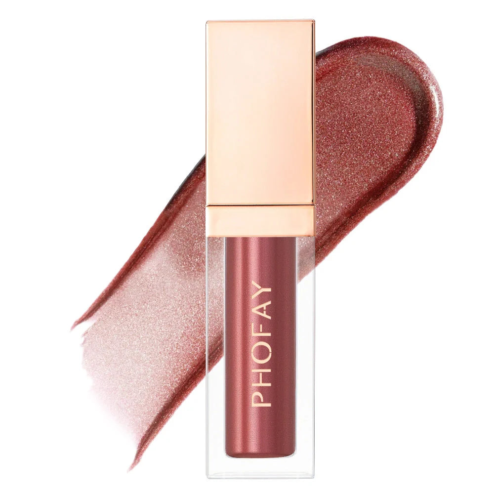 PHOFAY Ultra-Glossy Lip Gloss with high-shine finish in various colors