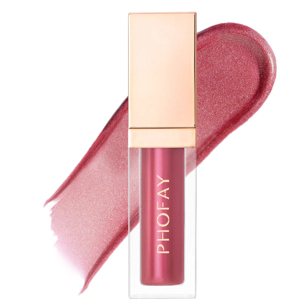 PHOFAY Ultra-Glossy Lip Gloss with high-shine finish in various colors