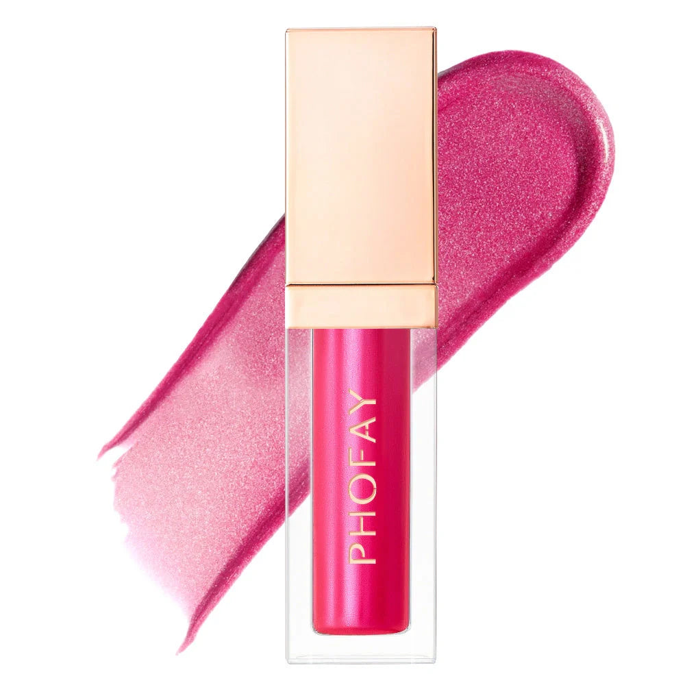 PHOFAY Ultra-Glossy Lip Gloss with high-shine finish in various colors