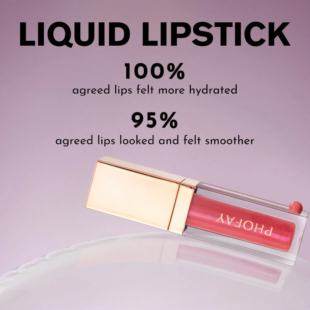 PHOFAY Ultra-Glossy Lip Gloss with high-shine finish in various colors