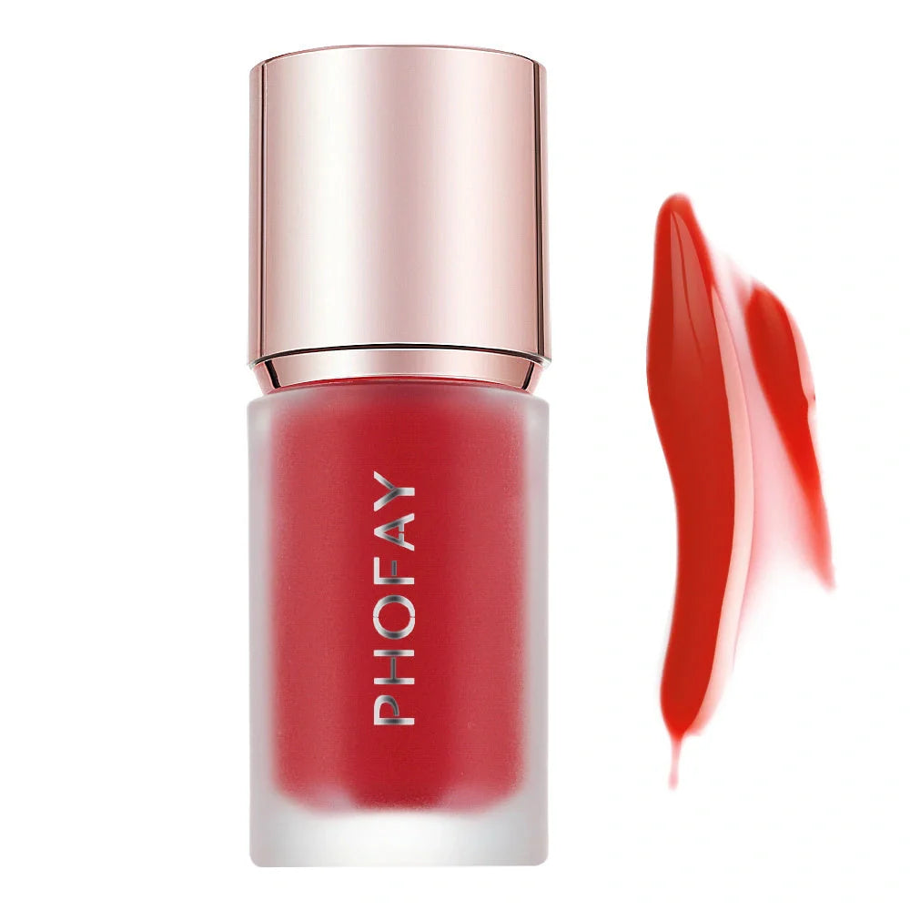 PHOFAY Mousse Liquid Blush with sponge applicator for seamless application