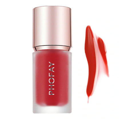 PHOFAY Mousse Liquid Blush with sponge applicator for seamless application