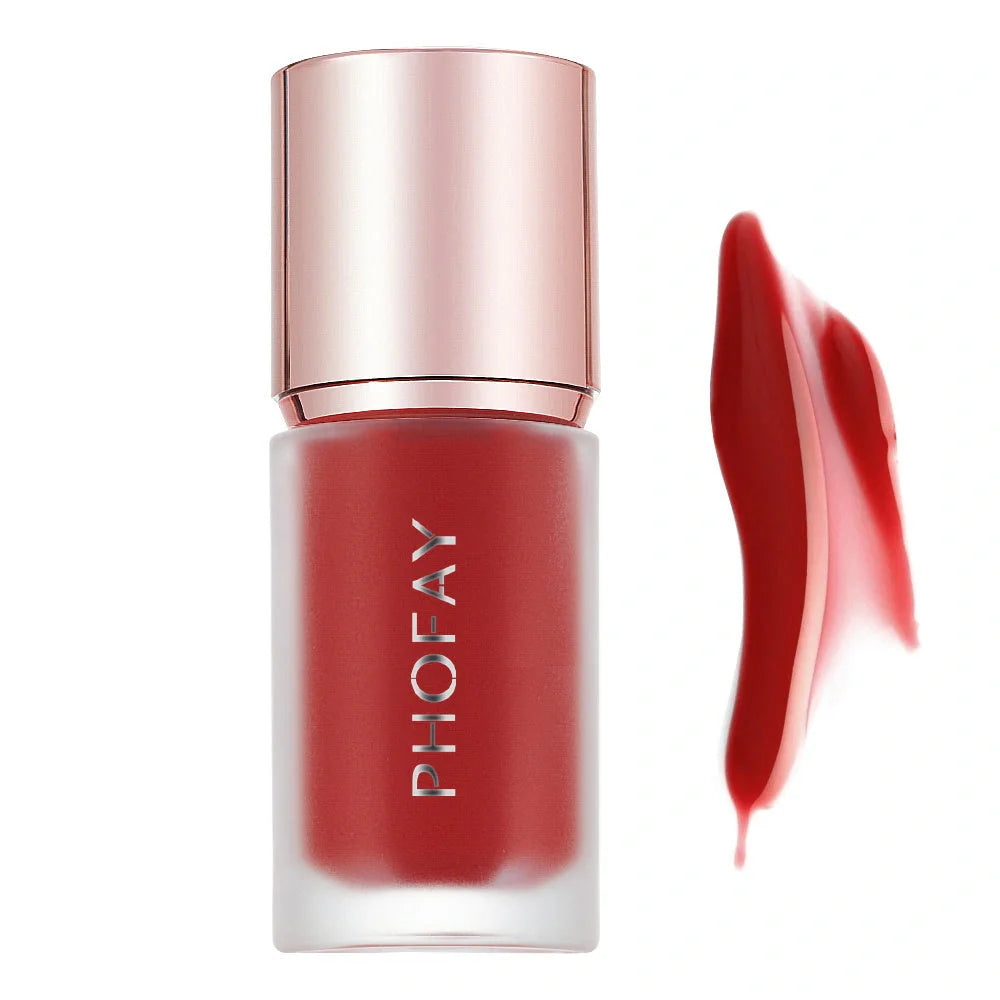 PHOFAY Mousse Liquid Blush with sponge applicator for seamless application
