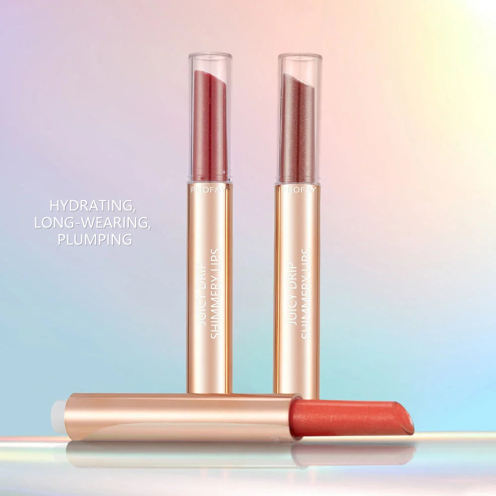PHOFAY Juicy Lip Plump in various colours, showcasing hydrating and plumping effects