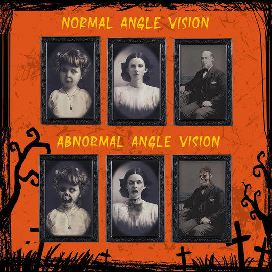 Haunting 3D Changing Face Portrait - Spooky Halloween Decoration with Ghostly Figure
