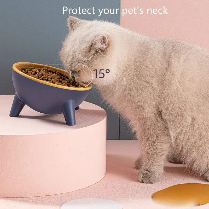 Premium quality pet feeding bowls with stable triangular base, 15-degree tilt design and durable, food-grade materials for dogs, cats and bunnies