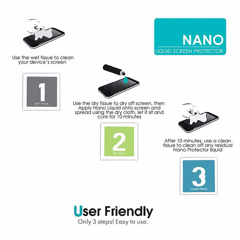 Universal Nano Liquid Screen Protector for phones in blue, 2ml