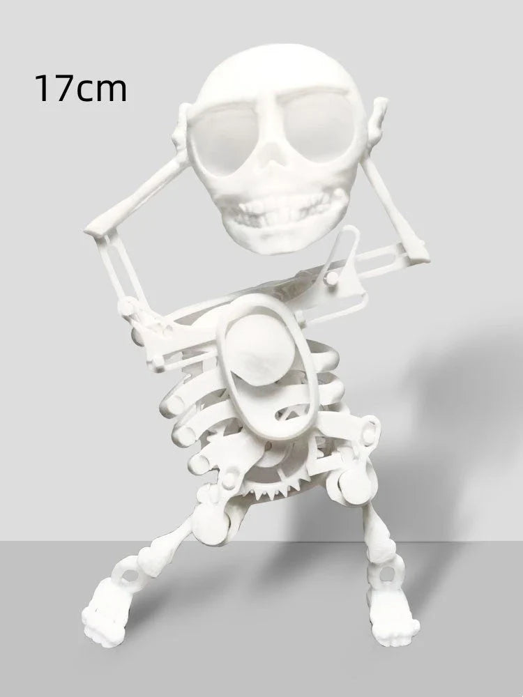 Customizable 3D Mini Skull Desktop Toy with gravity-powered motion and various color options