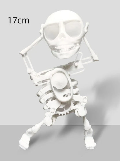 Customizable 3D Mini Skull Desktop Toy with gravity-powered motion and various color options