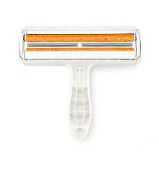 Durable ABS pet hair remover tool in red and blue for efficient cleaning of furniture and carpets