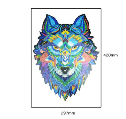 Charming wooden animal puzzles featuring a variety of wild creatures like foxes, wolves, and owls, perfect for a unique Christmas gift.