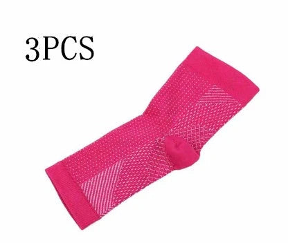 Unisex anti-fatigue compression ankle socks for sports and recovery
