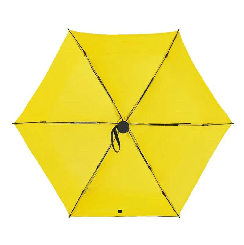 Compact folding umbrella in multiple colours, offering sun protection and windproof design for all-weather use in the UK