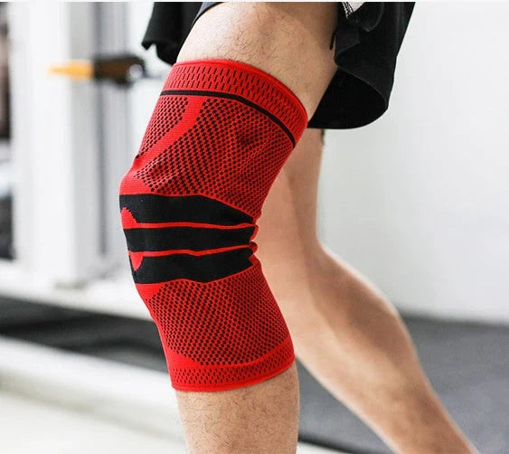 Protective Sports Knee Sleeves for Running and Fitness made of durable nylon material with adjustable strap for customized fit