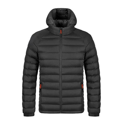 A stylish and versatile hooded jacket with a range of color options, featuring a lightweight design, convenient pockets, and a smooth zipper closure.