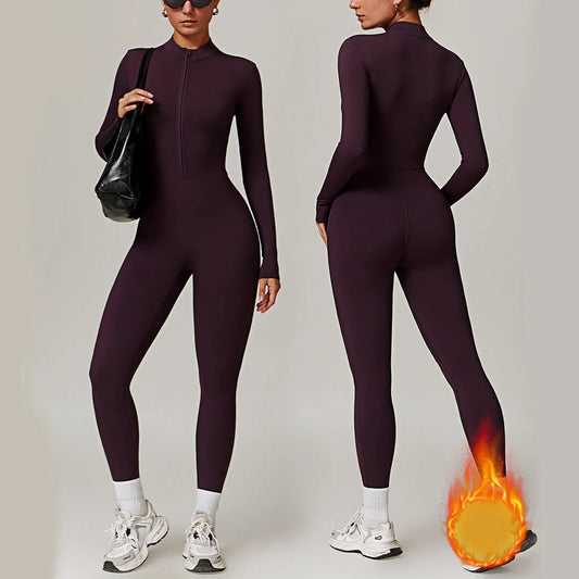 Cozy, versatile jumpsuit in various colors and sizes, perfect for yoga, fitness, and outdoor activities