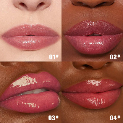 PHOFAY Shiny Lip Plumper Gloss - Volumising Lip Enhancer with Glossy, Radiant Finish