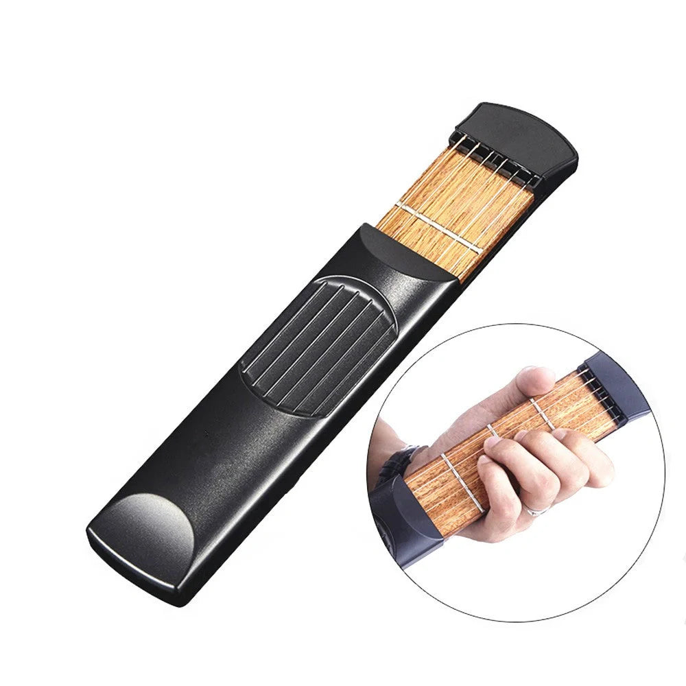 Pocket Guitar portable practice tool for beginners with 6 strings and 4 frets