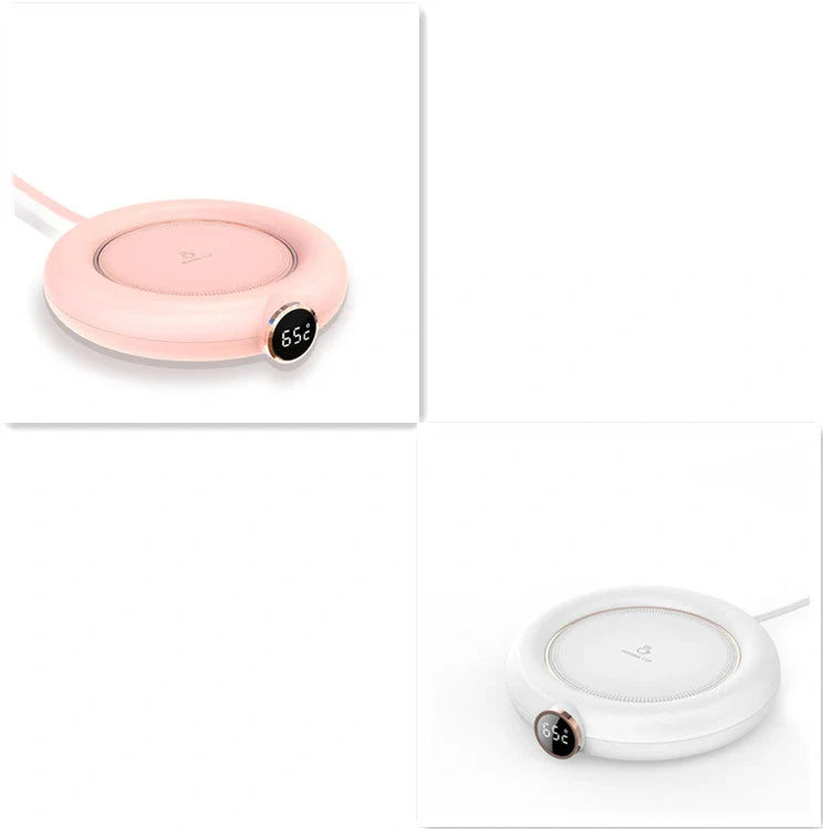 USB Cup Warmer Pad with adjustable temperature settings and LED display