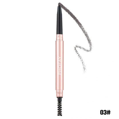 PHOFAY Eyebrow Pencil with spoolie for waterproof, precise brow definition