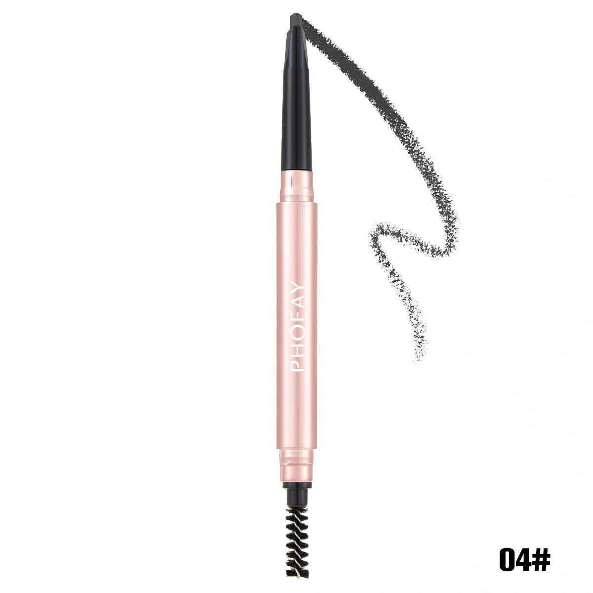 PHOFAY Eyebrow Pencil with spoolie for waterproof, precise brow definition