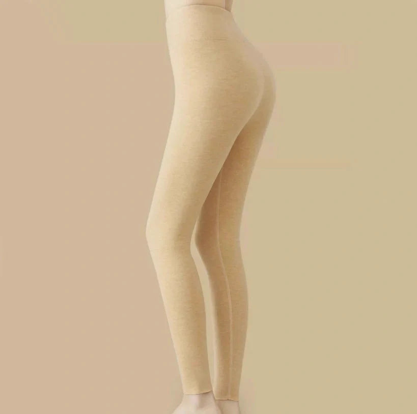 Luxury cashmere and velvet winter leggings for women in various colours
