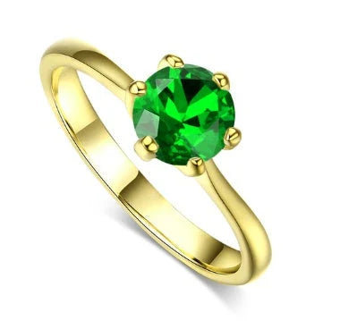 Elegant rose gold and zircon ring with a geometric design and sparkling zircon stones