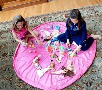 Versatile Picnic Pad made of durable nylon, featuring waterproof surface and ample storage for baby toys and essentials.