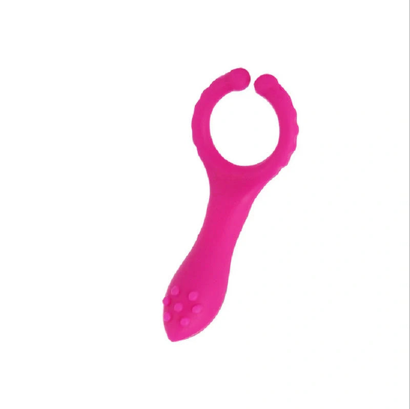 Electric G-point vibrator in rose red with ergonomic design for precise stimulation
