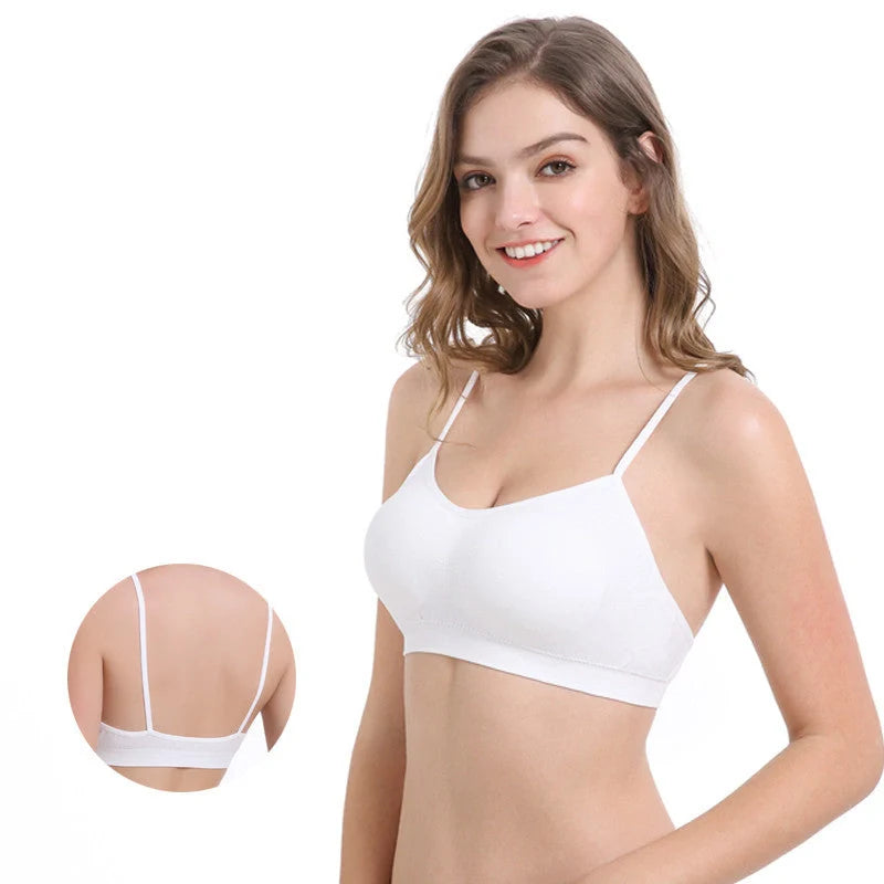 Disposable underwear sets with simple and cross belt designs in white