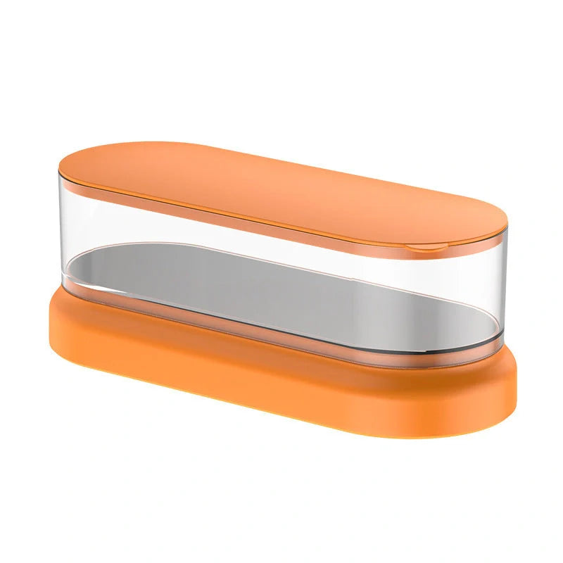 Compact ultrasonic cleaning machine for watches and small items