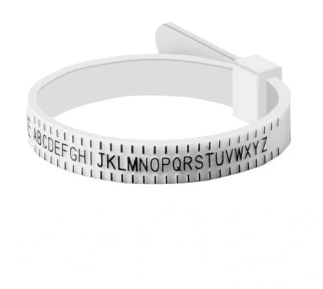Premium Ring Sizer Tool for accurate finger measurements in white and black