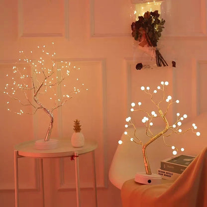 Nordic style LED copper wire bedroom light with warm colours