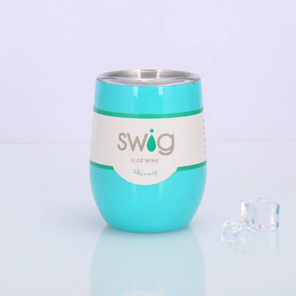 Premium Stainless Steel Insulated Wine Tumbler in Various Vibrant Colors - 12 oz Capacity, Vacuum Sealed Design