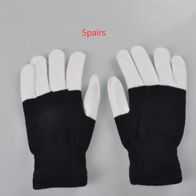 Pair of LED gloves featuring a variety of customizable lighting effects for dance, performance, and nightlife events