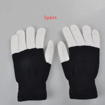 Pair of LED gloves featuring a variety of customizable lighting effects for dance, performance, and nightlife events