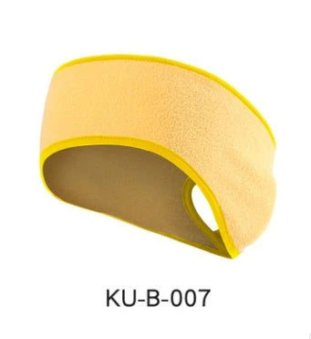 Cozy, contoured fleece headband in multiple colors for sports, fitness, and outdoor workouts