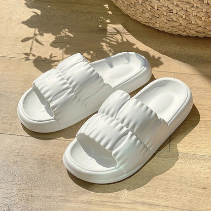 Plush Comfort Bathroom Slides in various vibrant colors, featuring soft EVA soles and water-resistant design