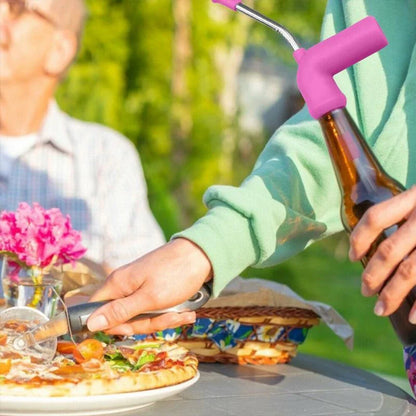 Slick Sipping Straw - Premium Stainless Steel and Plastic Party Accessory for Smooth, Fast-Flowing Beverage Enjoyment