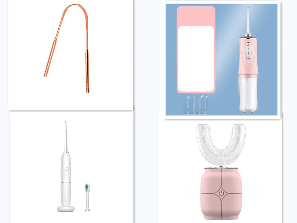 Ultrasonic Electric Toothbrush with Tartar Removal Scaler - Customizable Intensity, High-Frequency Vibrations, and Waterproof Design for Effective Dental Cleaning