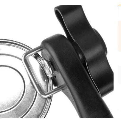 Durable electric can opener with bottle opener and side cover for one-handed operation, made of stainless steel with heat-treated cutting wheel