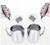 Electric Coffee Blender with Milk Frother in Silver