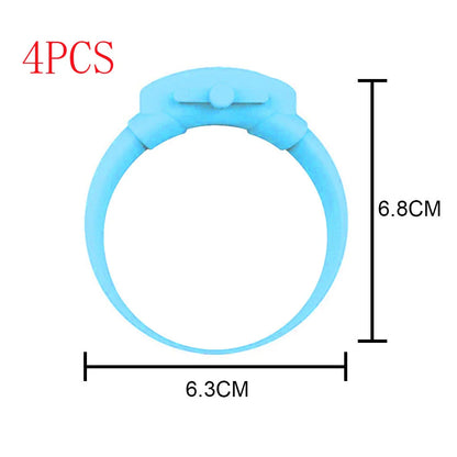 Premium wearable hand sanitiser dispenser bracelet in various colours, made with durable silicone TPU material