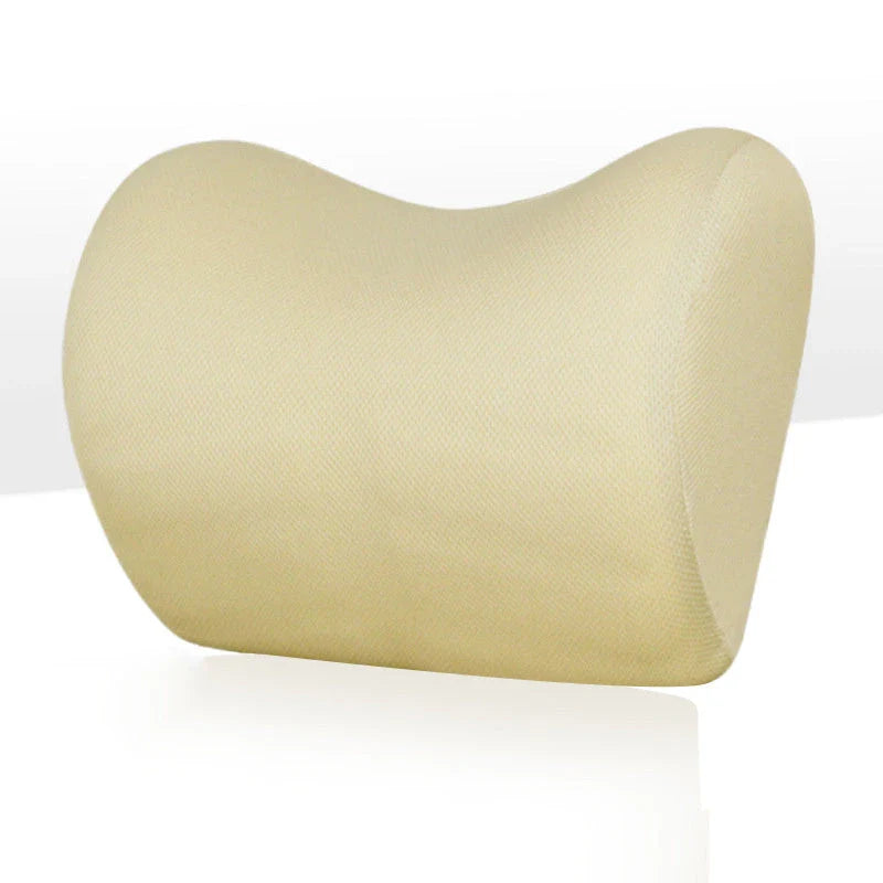 Cozy car headrest pillow made of memory foam with breathable fabric for comfortable, supported driving