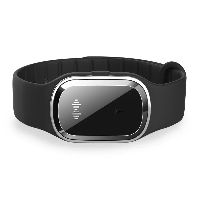 Ultrasonic mosquito repellent bracelet with sleek, waterproof design for outdoor activities