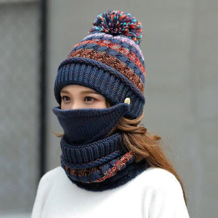 Korean winter knitted wool hat in various colours